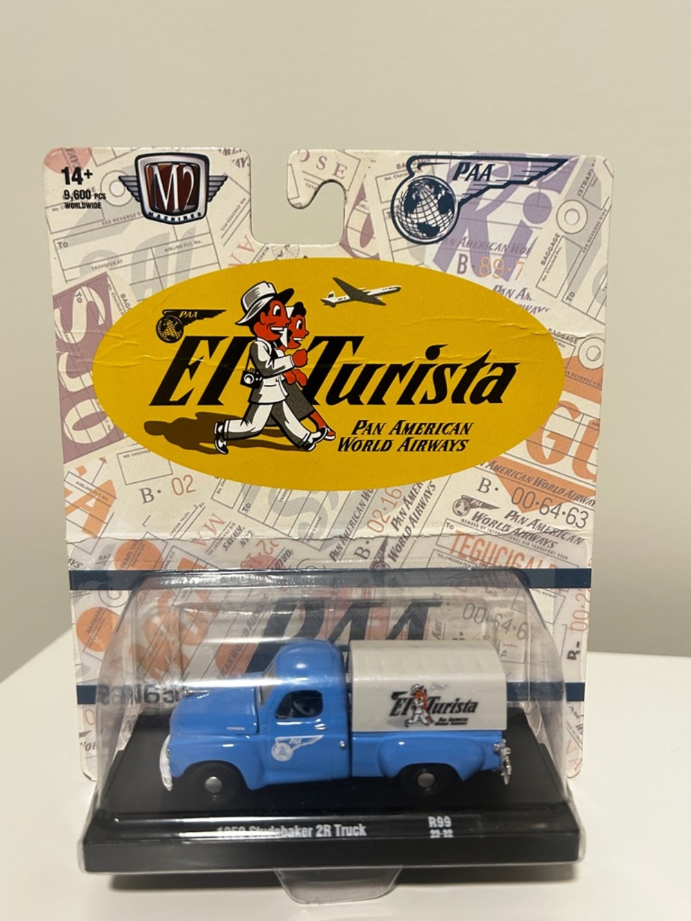 1/64th M2 Machines Auto Drivers R99 1950 Pan Am El Turista Studebaker 2R Pickup
